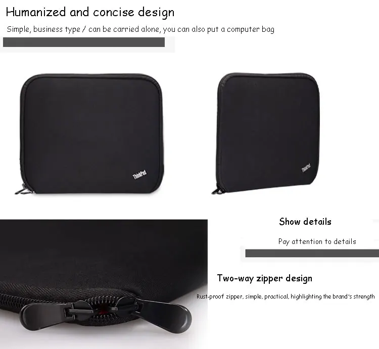 Laptop Bag, Computer Liner, Alta Qualidade, Thinkpad T440P, T540P, 12 