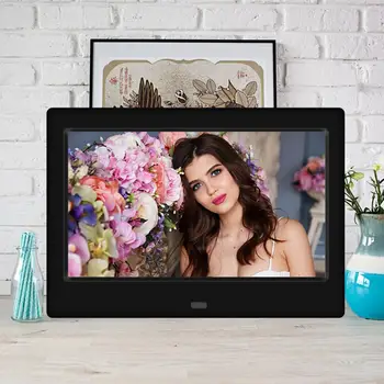 

7 inch LED Digital Photo Frame Electronic Picture 16:9 Display Screen Frame MP3 MP4 Movie Player Bandable 1G-16G memory