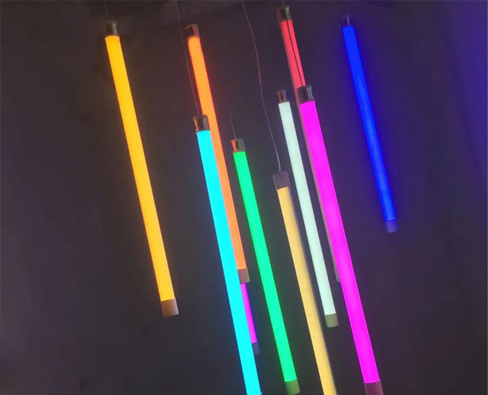 

20PCS 360 degree lighting plastic pipe tube 1ft 2ft 3ft 4ft Hanging wire IP67 waterproof t8 led tube Fish tank light