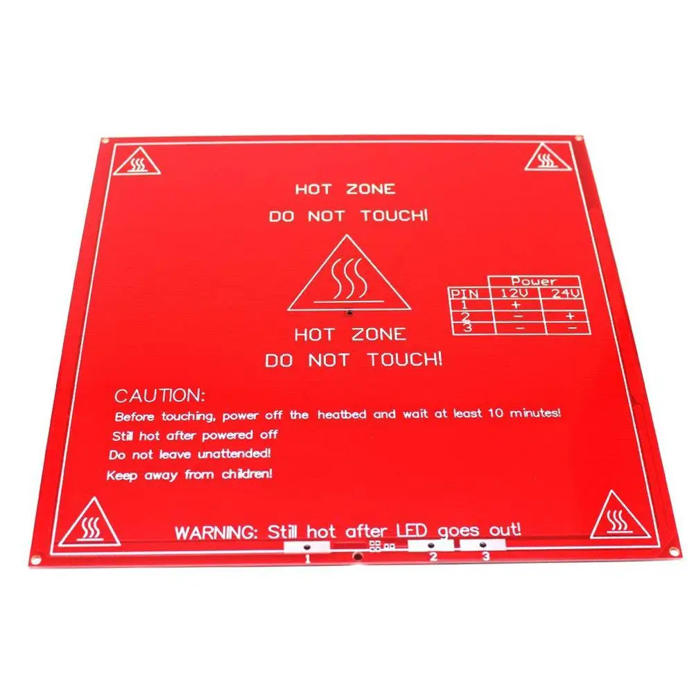 BEESCLOVER 214 мм x 214 мм RepRap 3D-принтеры плата печатного стола MK2B тепла кровать с мультфильмами горячая пластина для Prusa Mendel 12V 24V r20