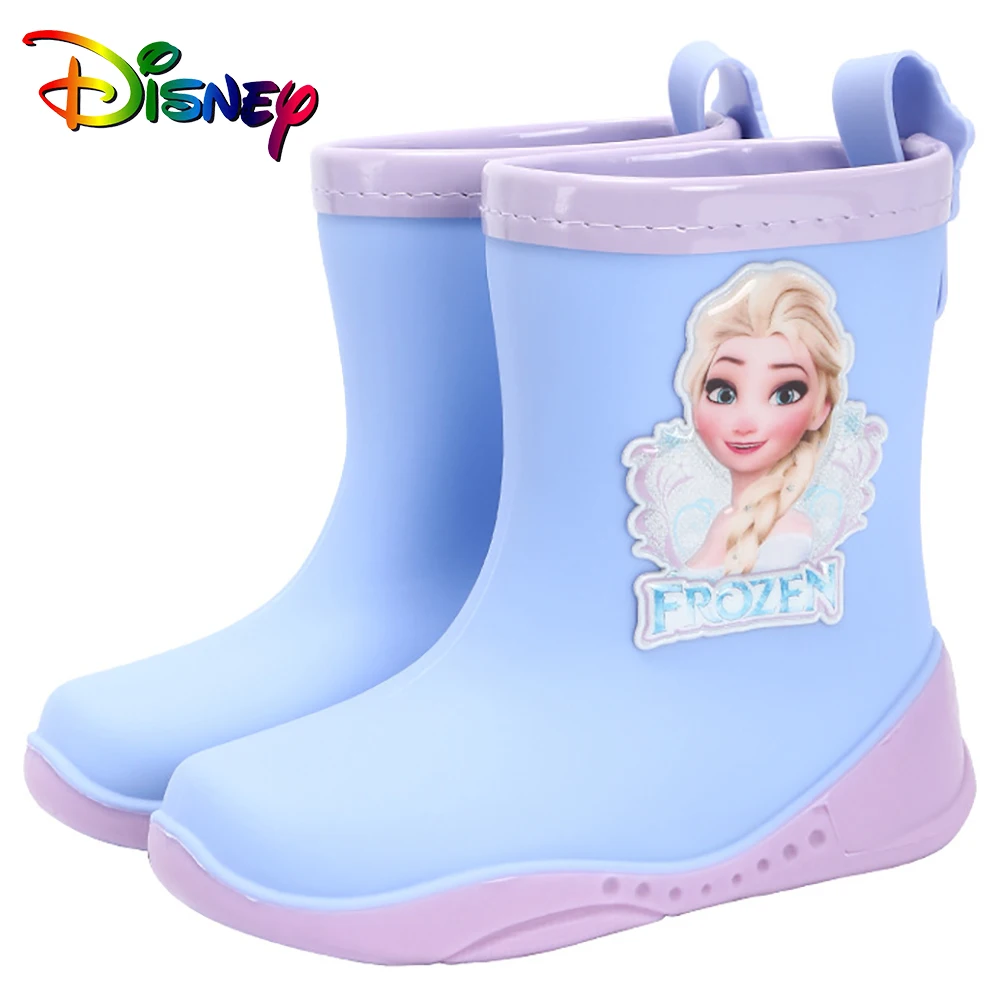Disney Girls Cartoon Frozen Princess Elsa Rain Boots Baby Children