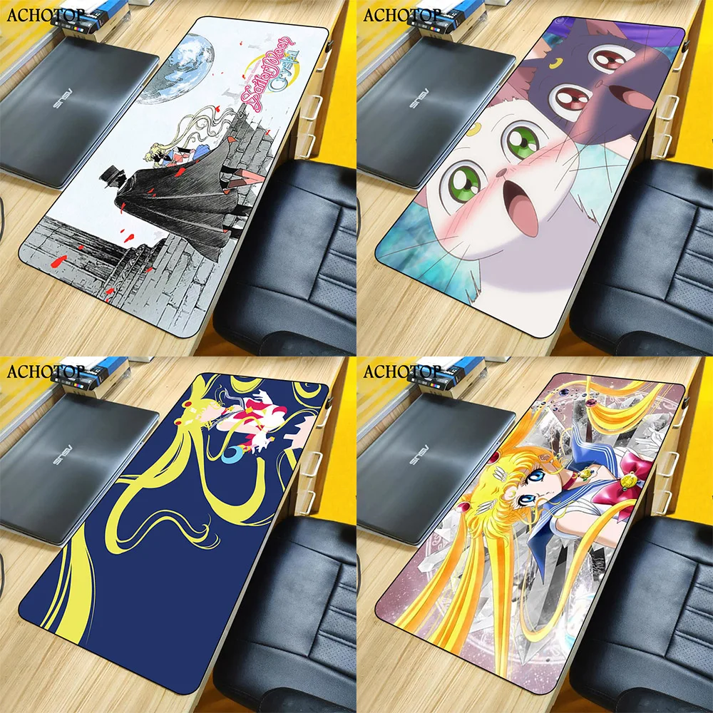 

Anime mouse pad Pink Sailor Moon landscape aesthetics art Boy Gift Pad DIY Design Pattern Game mousepad 400x900x5mm mouse mat