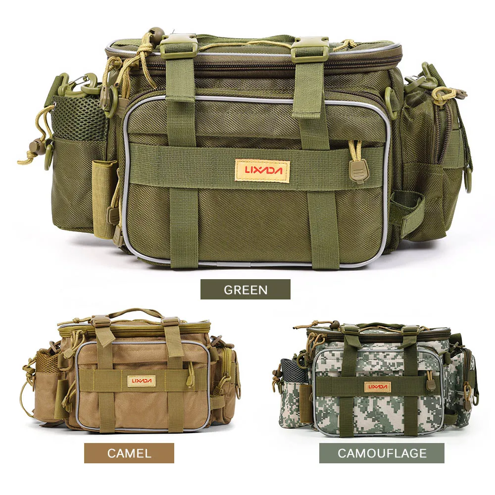 

40 * 15 * 19cm Fishing Bag Pesca Multi-function Fishing Tackle Bag Waterproof Canvas Waist Fishing Lure Bag Shoulder Bags