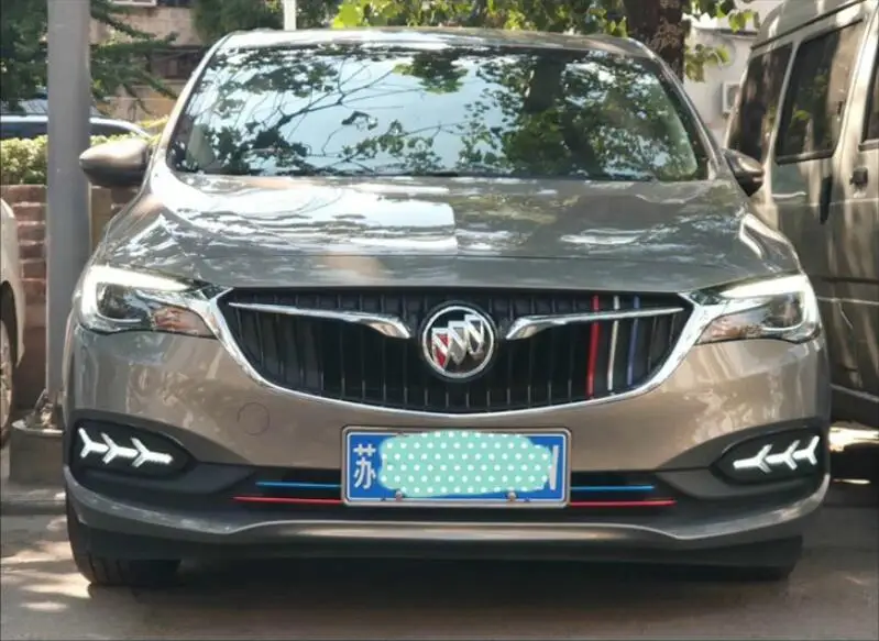 1 комплект фар бампера для Buick GL6 дневного света~ 2020y автомобильные аксессуары светодиодный DRL фары для Buick GL6 противотуманные фары