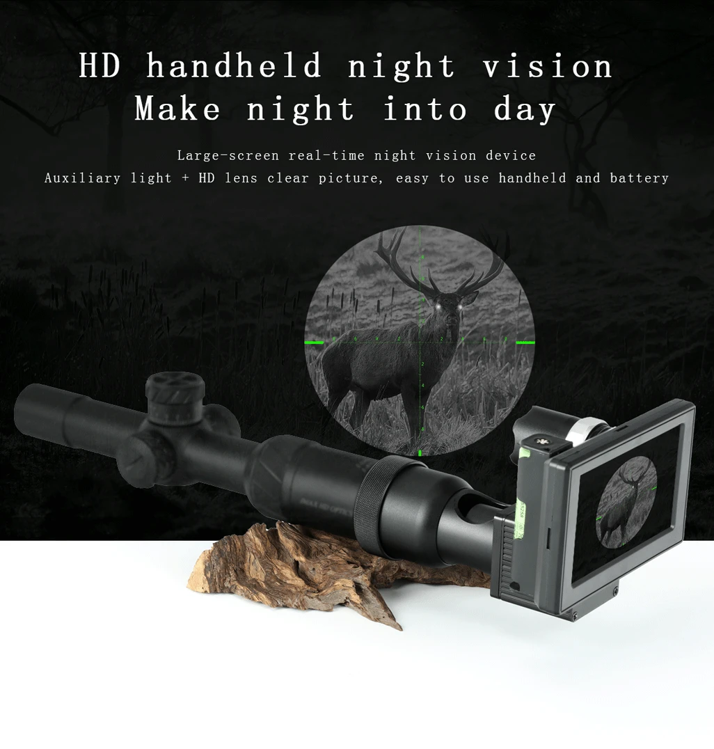 850nm High definition infrared night-vision system thermal imager digital screen hand held night vision riflescope parts