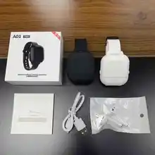 Носимые умные наручные часы стиль TWS A01 наушники Авто сопряжение съемный зарядный ящик Bluetooth 5,0 для Iphone huawei Xiaom