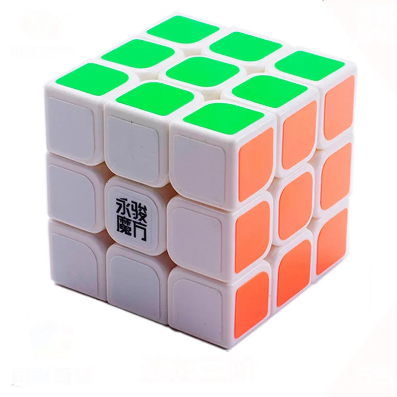 Yongjun 3 ступени магический нео куб 3x3x3 56,5 мм соответствует фосфоресцирующий прозрачный магический куб оксифилла интерес игрушки для детей
