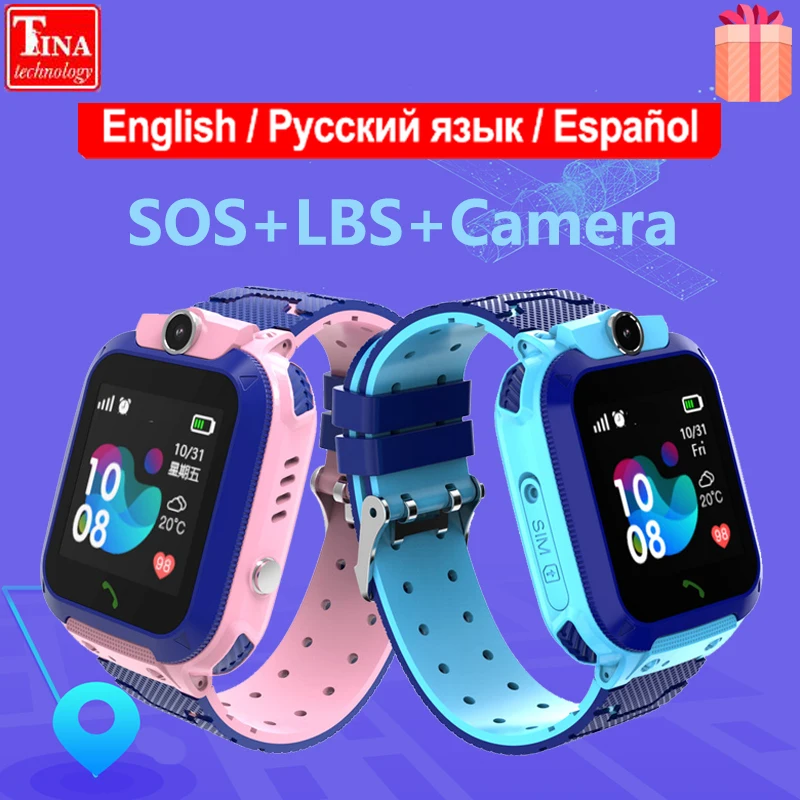 Новинка 2019 Водонепроницаемые Детские умные часы детские для детей SOS Вызов поиск