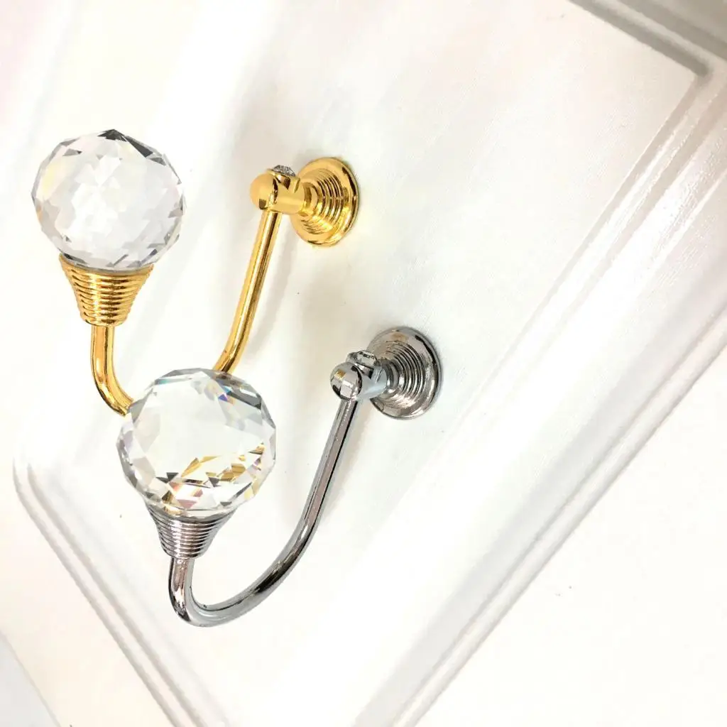 Alloy Crystal Curtain Hold Backs Tie Back Wall Hook Holder Hanger 3 Pattern