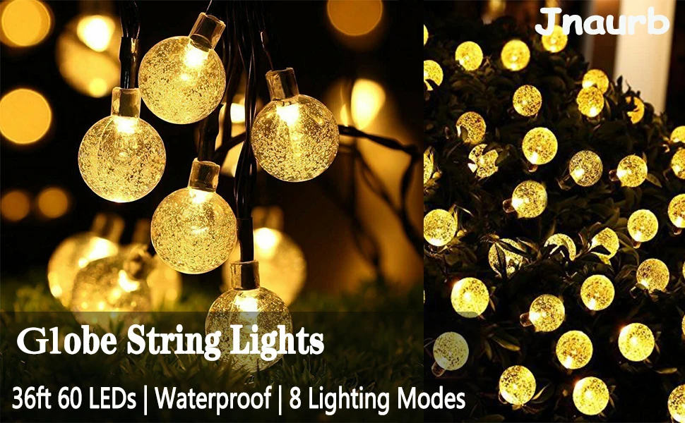 Christmas Lights Solar String Lights Crystal Balls Street Garland Waterproof Christmas Decorations Outdoor Garden for Home Decor fairy light tree