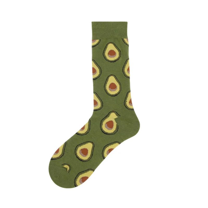 Женские носки, Мультяшные зимние милые носки с фруктами, Харадзюку, женские Мультяшные зимние мужские хлопчатобумажные носки, повседневные носки - Цвет: one pair
