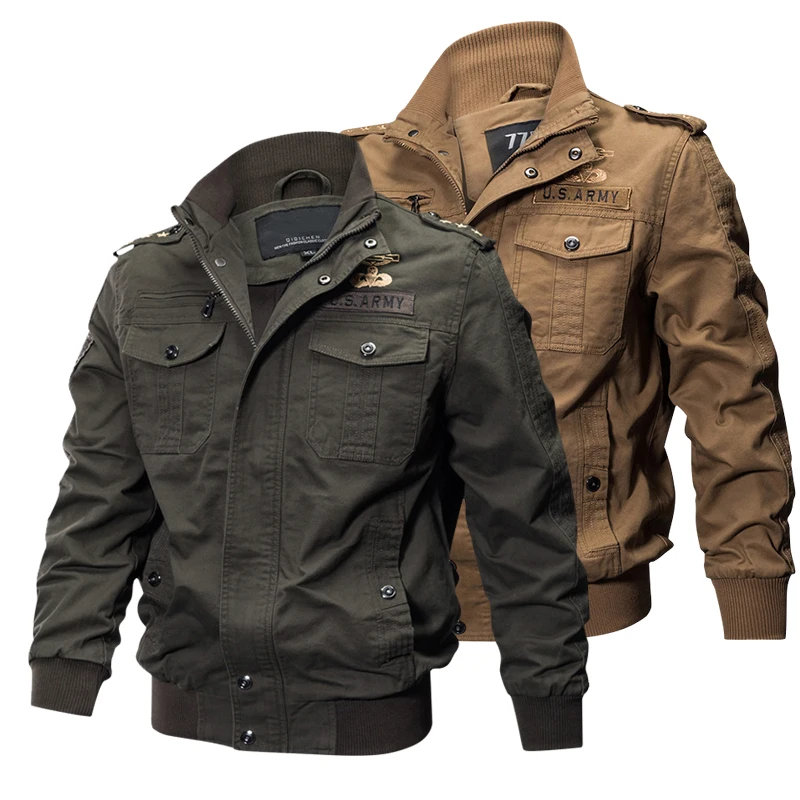 

2019 New Autumn Winter Military Tactical Jacket Men Plus Size 5XL 6XL Cotton Bomber Jackets Cargo Flight Jacket Outwear men Army