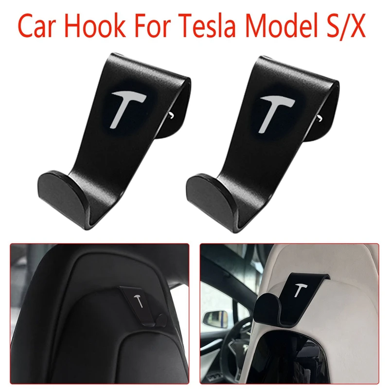 Новинка 2 крючка вешалка для подголовника автомобильного сиденья подходит Tesla Model
