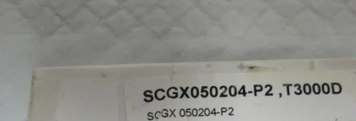 10 шт. вставки карбида SCGX050204-P2 T3000D