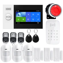 Wifi GSM сигнализация Беспроводная и Проводная детекторы сигнализация Умный дом приложение управление английский/русский/испанский/Франция/Итальянский