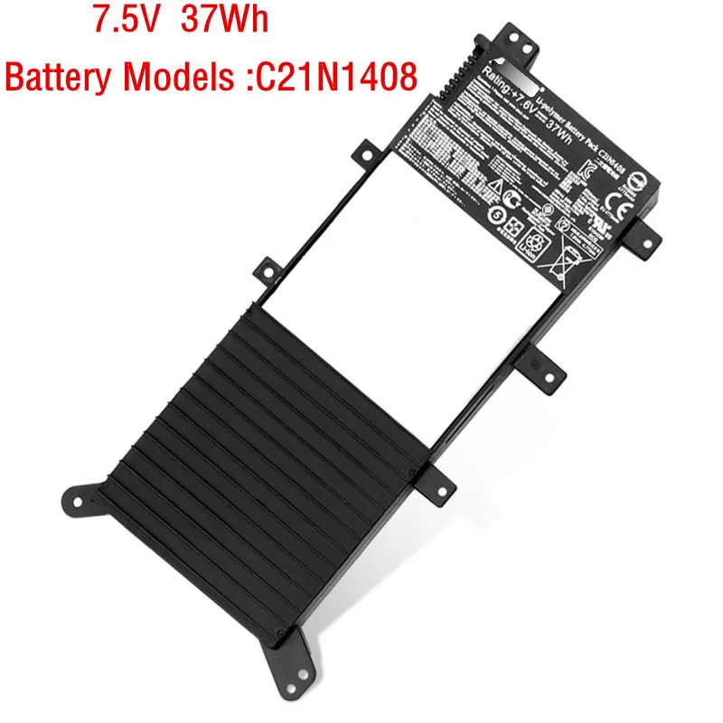 7,5 V 37Wh натуральная C21N1408 Батарея для ASUS VivoBook 4000 V555L V555LB V555U MX555 серии