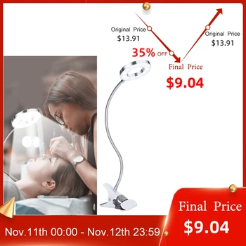 

USB Makeup Tattoo LED Desk Lamp Eyebrow Lip Tattoo Beauty Reading Lamp Nail Art Tattoo Makeup Led Circle Lights with Clip