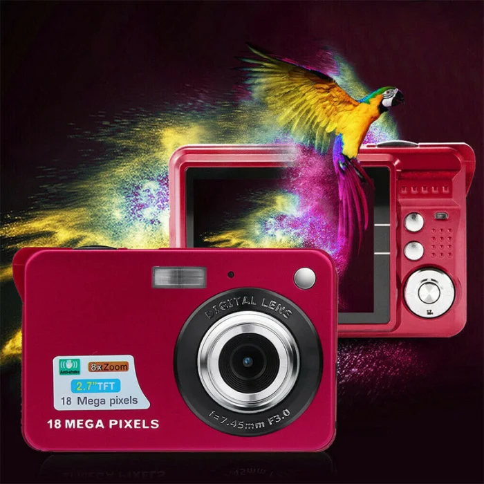2,7 дюймов TFT lcd HD экран Цифровая камера Анти-встряхивание распознавание лица видеокамера GDeals