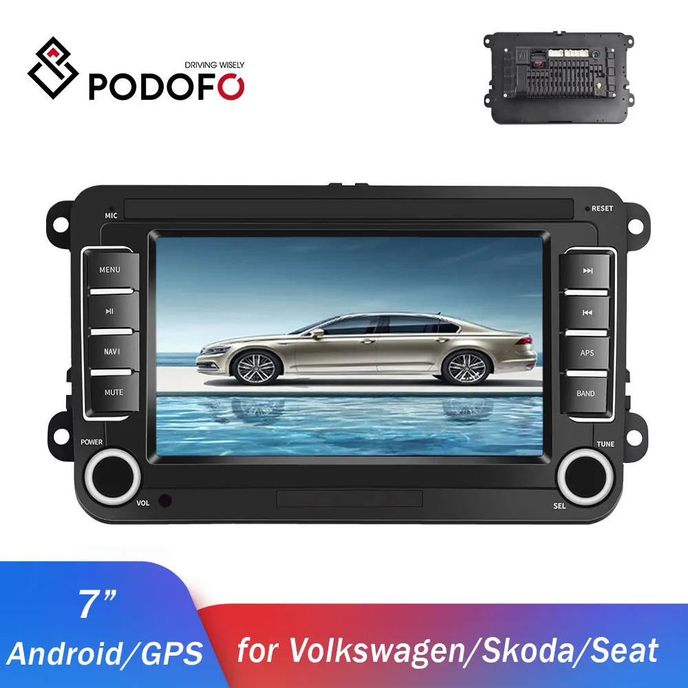 

Podofo 2din Android Car Radio for Volkswagen 2 DIN autoradio GPS Car Multimedia Player For Volkswagen/Skoda/Golf/Polo Car Stereo