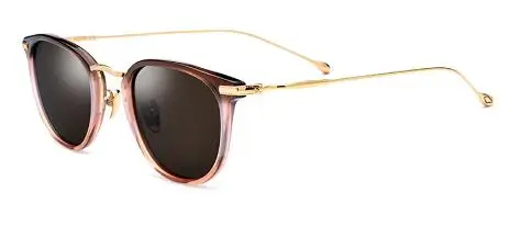 Pink Frame Поляризационные мужские солнцезащитные очки черный/коричневый металлический каркас Uv400 вождения солнцезащитные очки прямоугольные входят в комплект - Цвет линз: Pink Frame