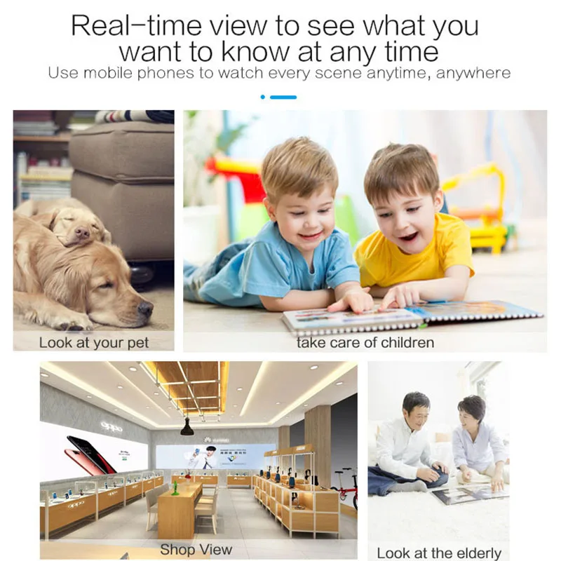Мини-камера для домашней безопасности, беспроводная Wi-Fi, HD IP, 1080 P, ночное видение, телефон, удаленное приложение, камера безопасности с кронштейном