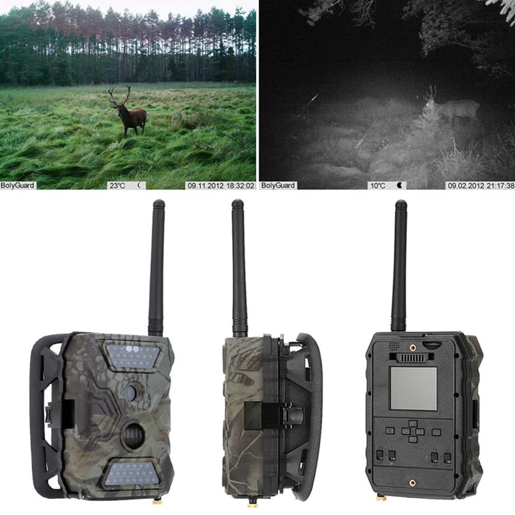 Câmera com Mms Caça Câmera Hd1080p 2.0 Lcd Trail Gprs Smtp Ftp Gsm Jogo 940nm S680m 12mp Mod. 1270310 4 Câmeras de caça