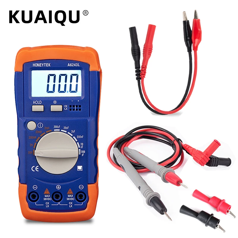 LC Meter Multimeter Digital Professional Capacitor Tester Check
