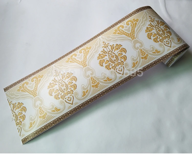 3D цветочные обои границы DIY самоклеющиеся водонепроницаемые стены границы гостиная кухня ванная комната украшения дома настенные наклейки