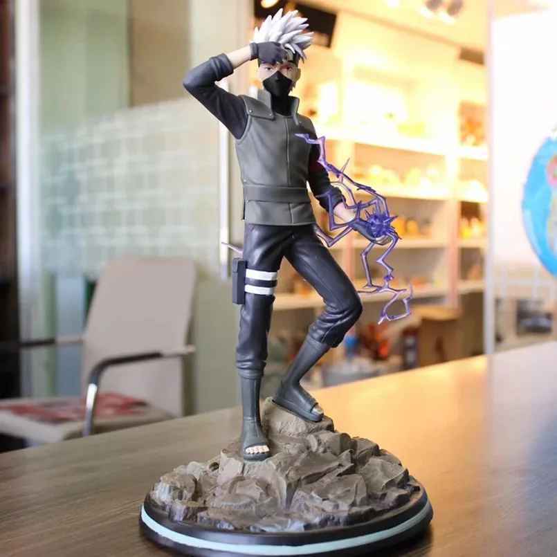 

32cm japanese anime Naruto Hatake Kakashi PVC action figure toys Sharingan Lively Hatake Kakashi staute figure toys kid gift