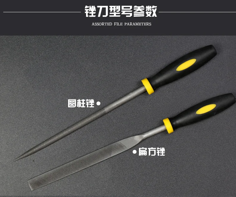 Manufacturers Direct Selling gang cuo dao Tool Kit Woodworking Grinding Tools Needle File Triangular Semicircle Mini Plastic