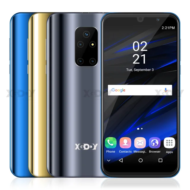 XGODY Celular Smartphone Android 8.1 2GB 16GB 5.5" Full Screen Dual SIM Cellphones Quad Core 5MP Camera 2500mAh 3G Mobile Phones 5