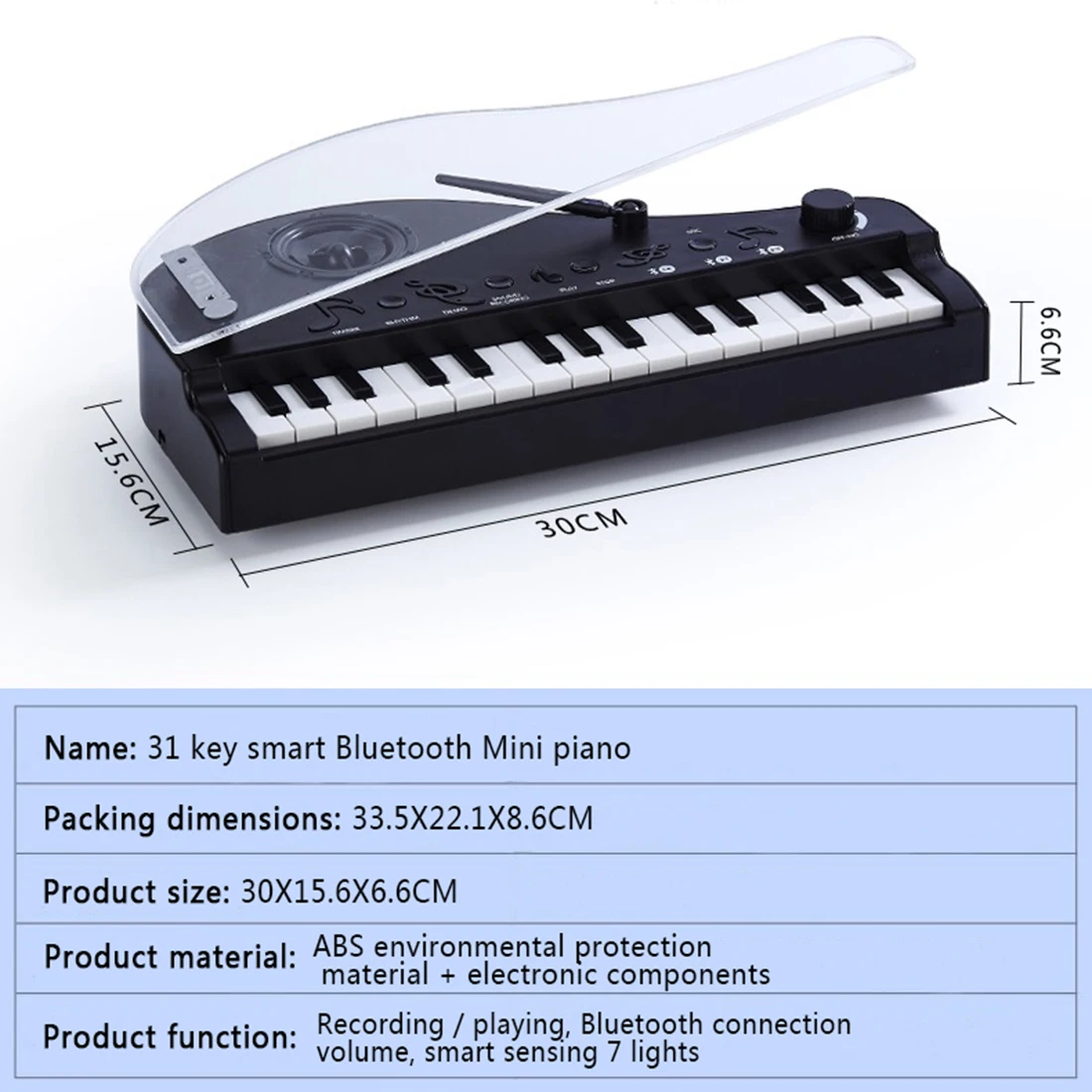 Детские умные пианино игрушки Bluetooth мини электронная клавиатура музыкальное пианино игрушка Детский Рождественский инструмент подарок