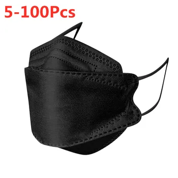 

5/10/20/30/50/100Pcs Black Disposable Mask Non-woven 3-layer Earhook Face Mask Anti Dust Mascararilla Adult Masks Mondkapjes