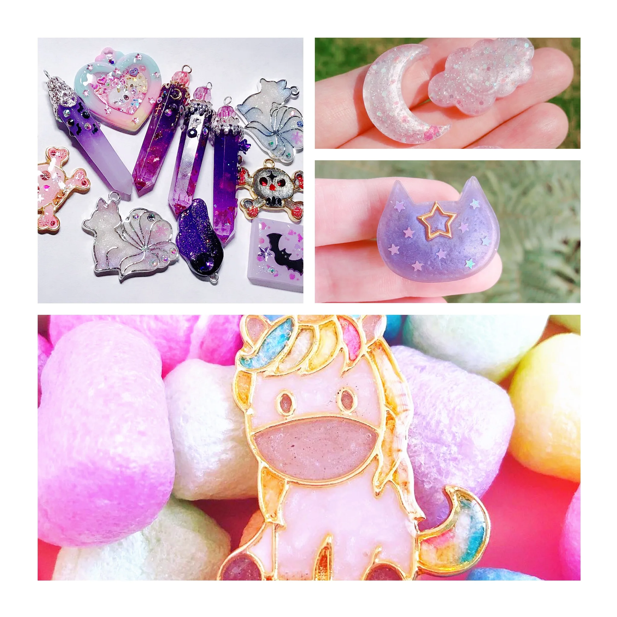 Blue Kawaii Создание украшений из каучука УФ Смола активированная Смола Солнечная ультрафиолетовая излечиваемая Смола жесткий тип солнце свет исцеляющая смола(30 г