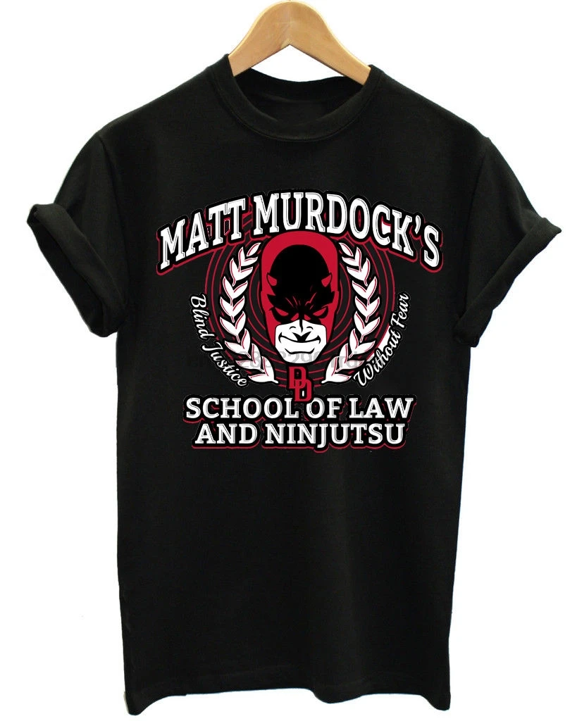 DARE DEVIL Matt Murdocks School of Ninjutsu Мужская футболка из 100% хлопка с коротким рукавом новые