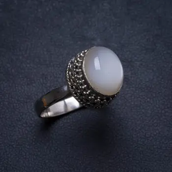 

Natural Cat Eye Handmade Unique 925 Sterling Silver Ring, US size 8 X3129