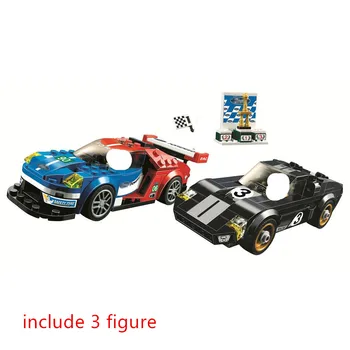 

SPEED CHAMPIONS 2016 GT 1966 Ford Gt40 Car Building Blocks Sets Bricks Kit Classic City Model Kids Toys For Children Gift