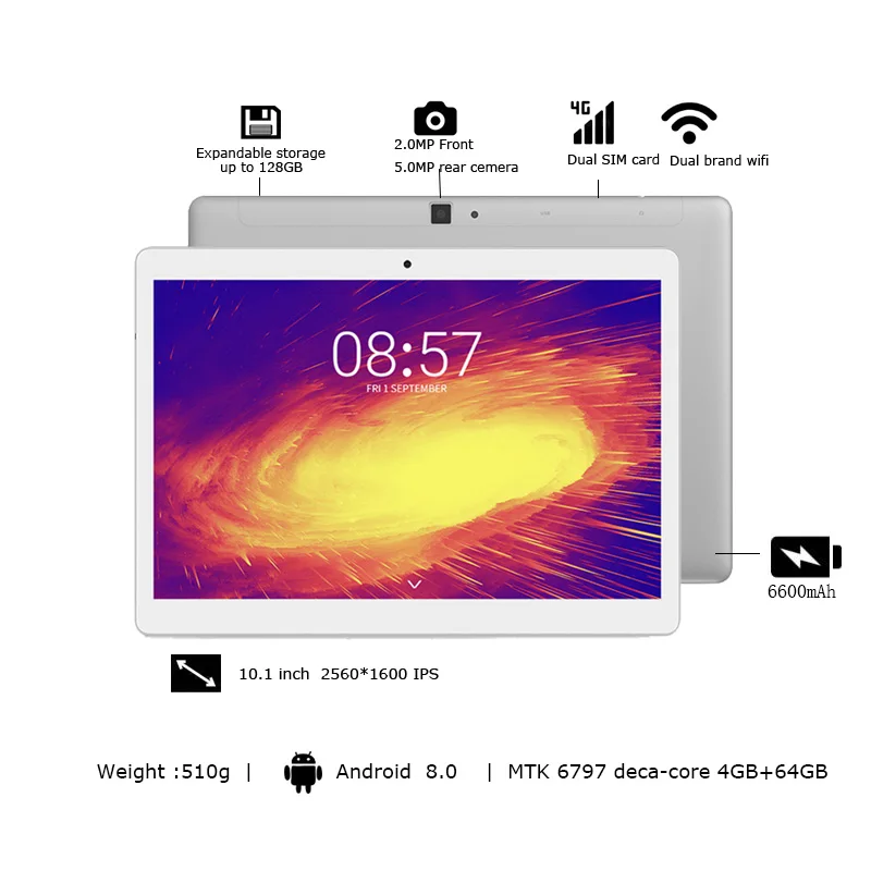 ALLDOCUBE M5X 10,1 дюймов планшет Android 8,0 4 Гб ОЗУ 64 Гб ПЗУ MTK X27 4G LTE 10 ядерный телефонный звонок планшеты ПК 2560*1600 ips подарок для детей