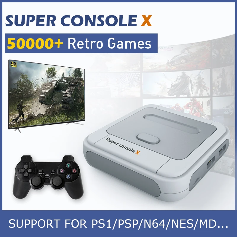 Super Console X Retro Video Game Consoles Support 50+ Emulators With