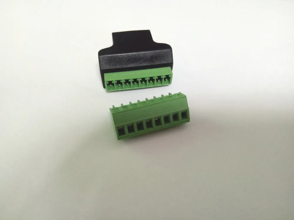 10 шт. 8p8c разъем RJ45 к 8PIN Терминал Rj45 винт для Cat5 Cat5e кабель