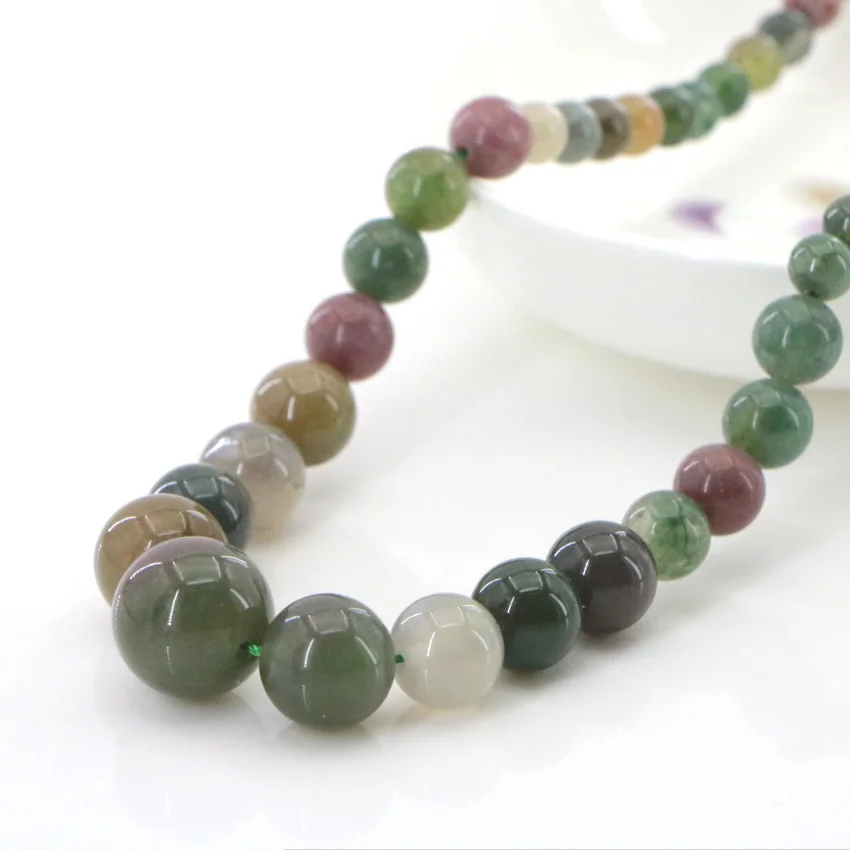 Natural stone agate beaded necklace women in Choker necklaces (6)