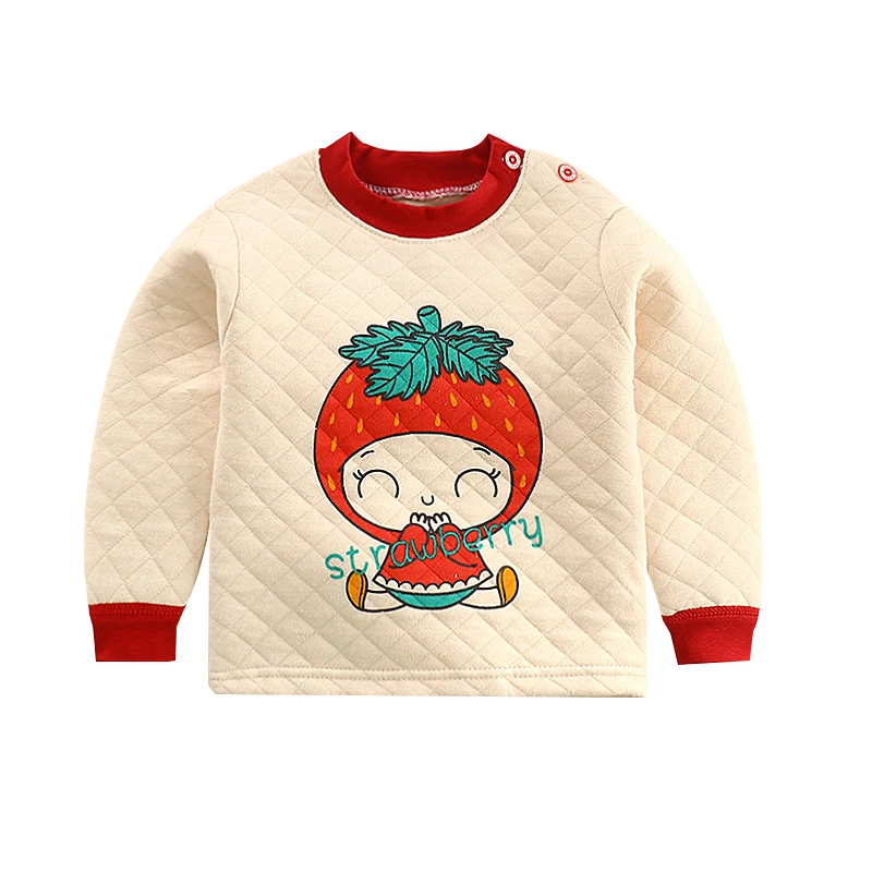Осенне-зимняя детская одежда; футболки с длинными рукавами для маленьких мальчиков и девочек; детские топы с рисунком для девочек; футболки; Повседневная Блузка - Цвет: C