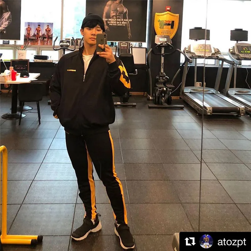 Men s and women s fashion sports pants casual suit pants fitness enthusiast fitness pants workout 4