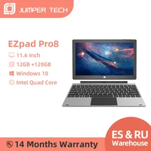 2020 Jumper EZpad Pro 8 Intel Quad Core 12GB 128GB Ultra Slim Tablet Win 10  With Keyboard 11.6 Inch 1920*1080 IPS Touch Screen