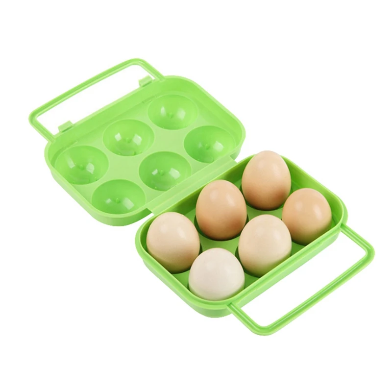 12 сетки пластиковые яйца бытовой ящик для хранения Органайзер для яиц Портативный коробка для яиц для кемпинга на открытом воздухе - Цвет: 4