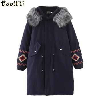 

Boollili Winter Coat Women Korean Warm Parka Plus Size Women Jacket Embroidery Jacket Abrigos Mujer Invierno 2020