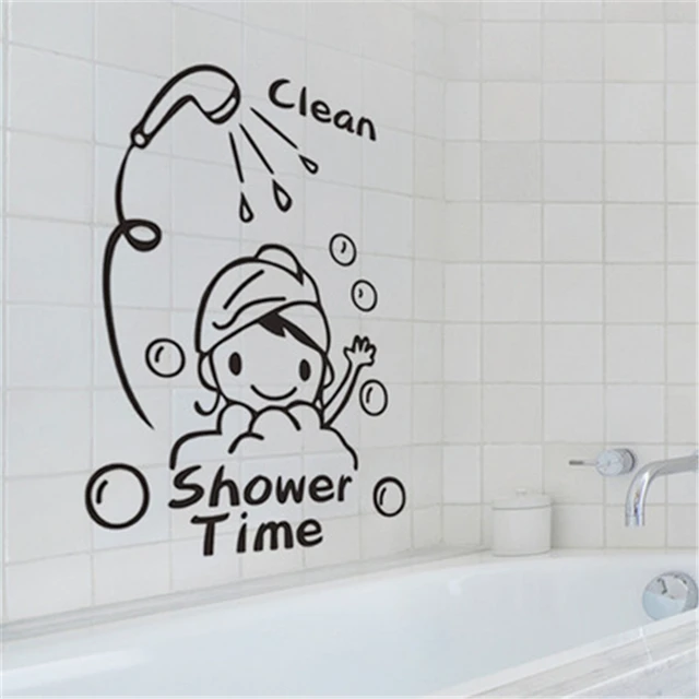 ⁦מדבקת Shower Time⁩ – תמונה ⁦3⁩
