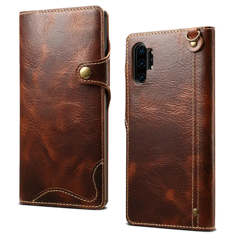 Note10 + натуральная кожа для Coque Samsung Note 10 чехол плюс 5G крышка Galaxy Pro Etui | Мобильные