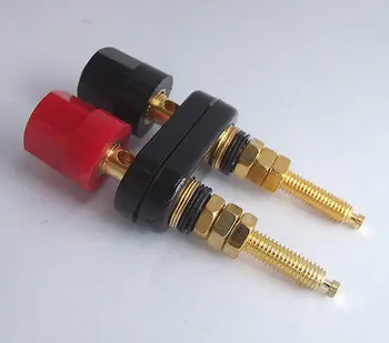 

DHL/EMS 100PC Double Gold-plated binding post for Speaker 4MM Banana plug Power Amplifier-A8