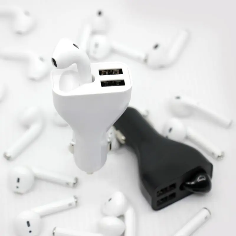 Новое USB Автомобильное зарядное устройство Bluetooth гарнитура 2 в 1 Draadloze 5,0 Smart Buitensporten Hoofdtelefoon